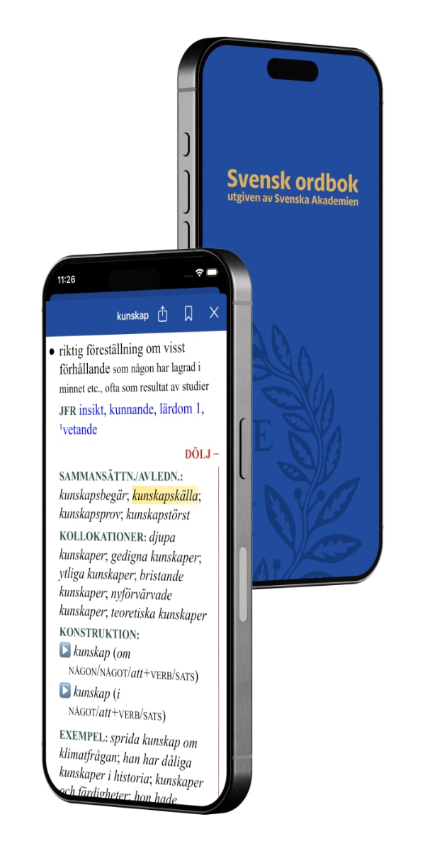 Svensk ordbok iPhone
